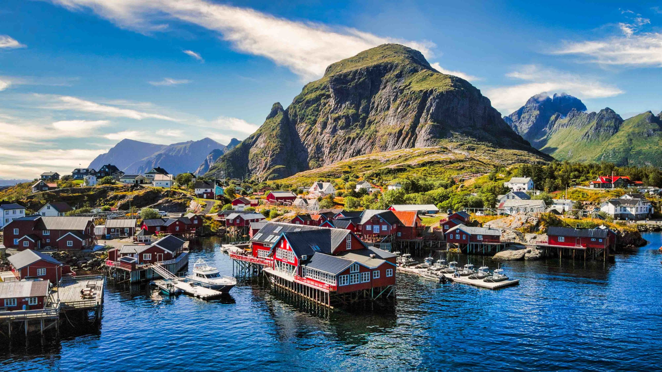 Oversiktsbilde av Å Rorbuer